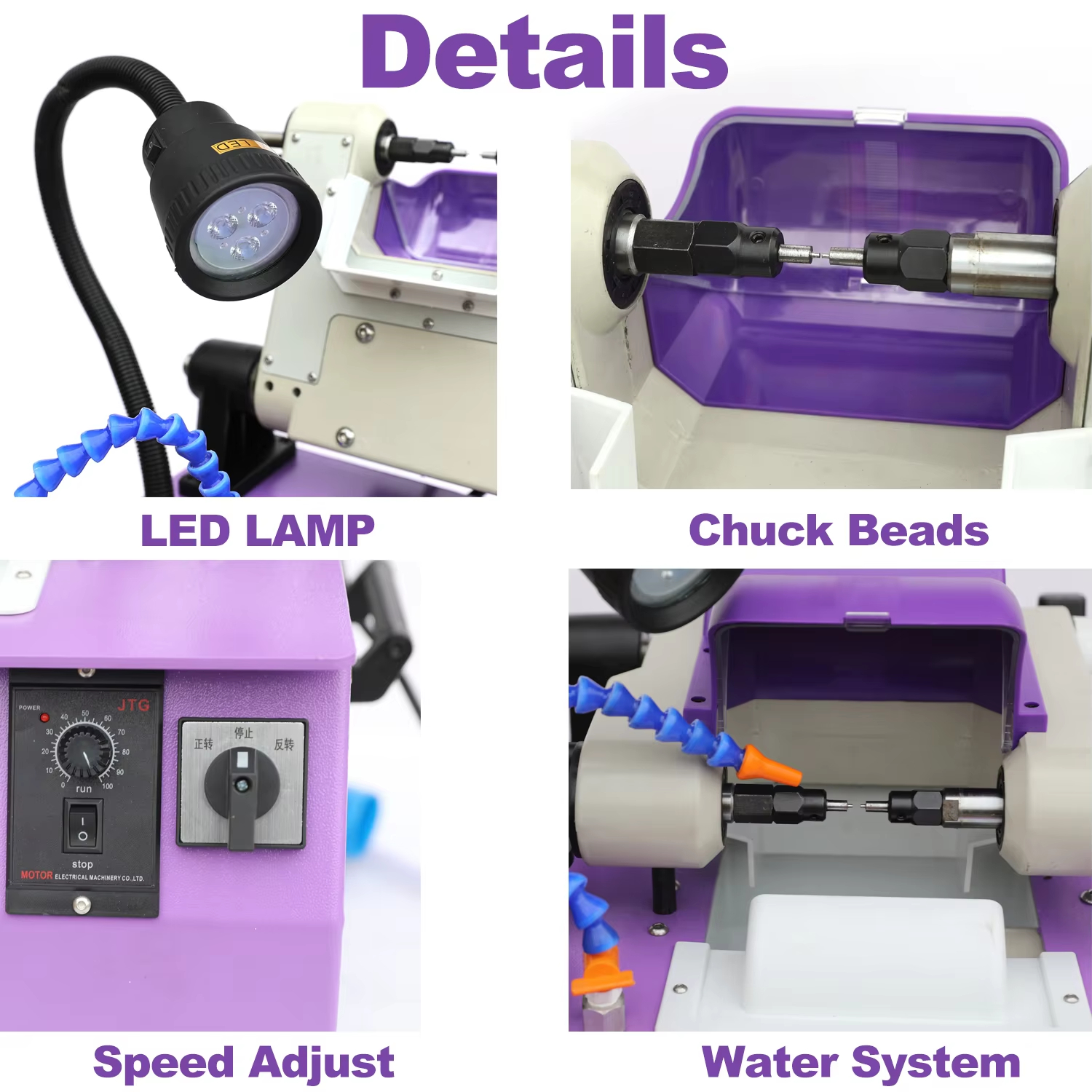 Automatic Lapidary Machine Gemstone Round Sphere Stone Jade Bead Cutting Grinding Milling Machine 